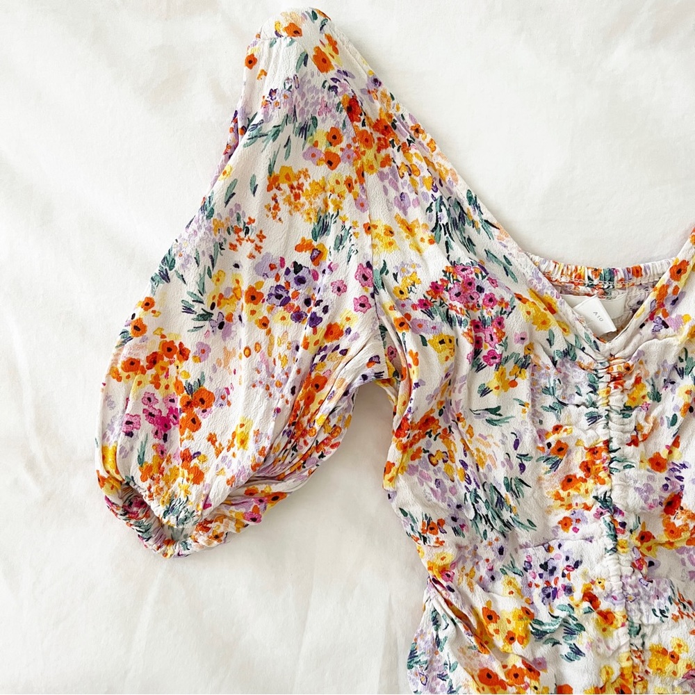 H&M floral Crop Top